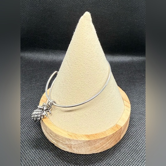 🍍ALEX AND ANI🍍Pineapple Charm Bangle in Rafaelian Silver/EUC - Picture 2 of 8